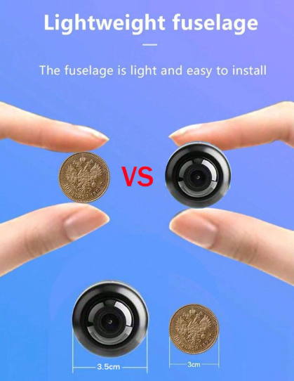 Mini Wireless WiFi Camera, 160°Super Wide