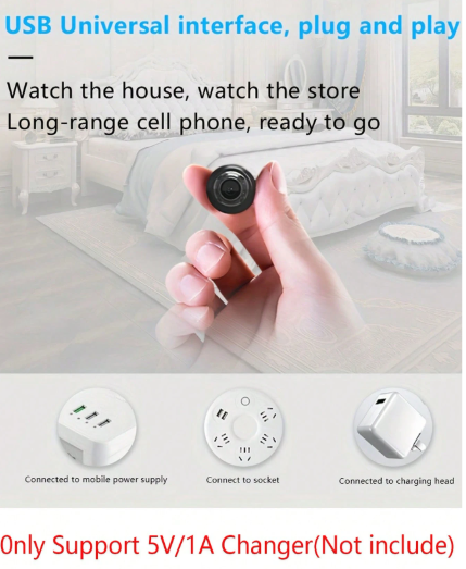 Mini Wireless WiFi Camera, 160°Super Wide